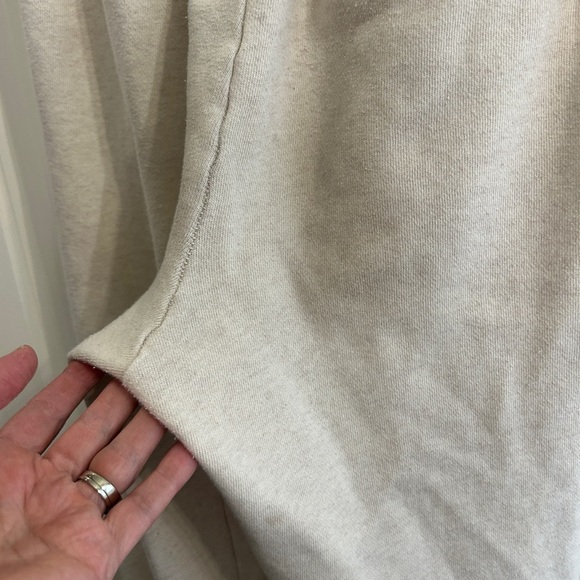 Aerie size XS women’s cream sweatpants LOVE colorful letter patches - Picture 6 of 9